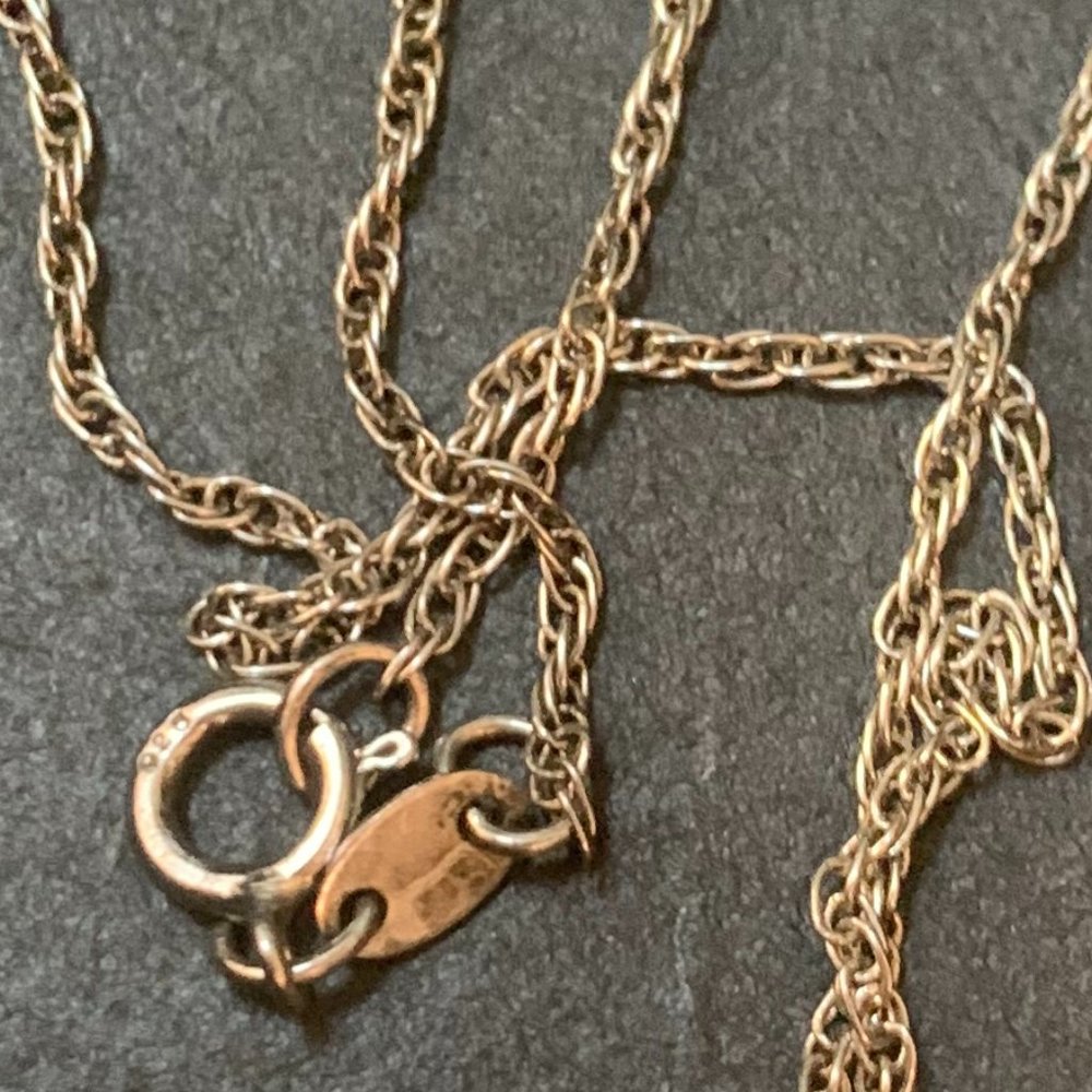 925 Sterling Silver Heart Shape Ruby Pendant Neck… - image 4